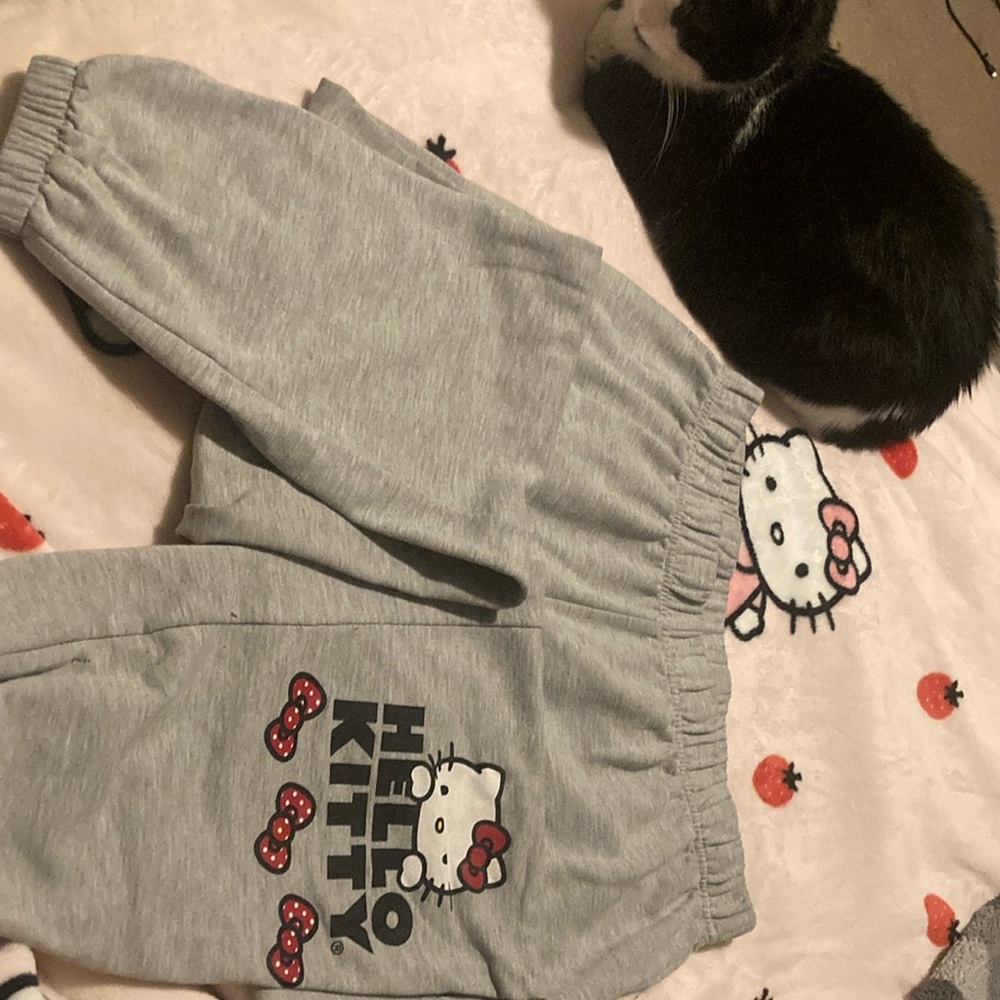 Hello Kitty Gray Kids Joggers